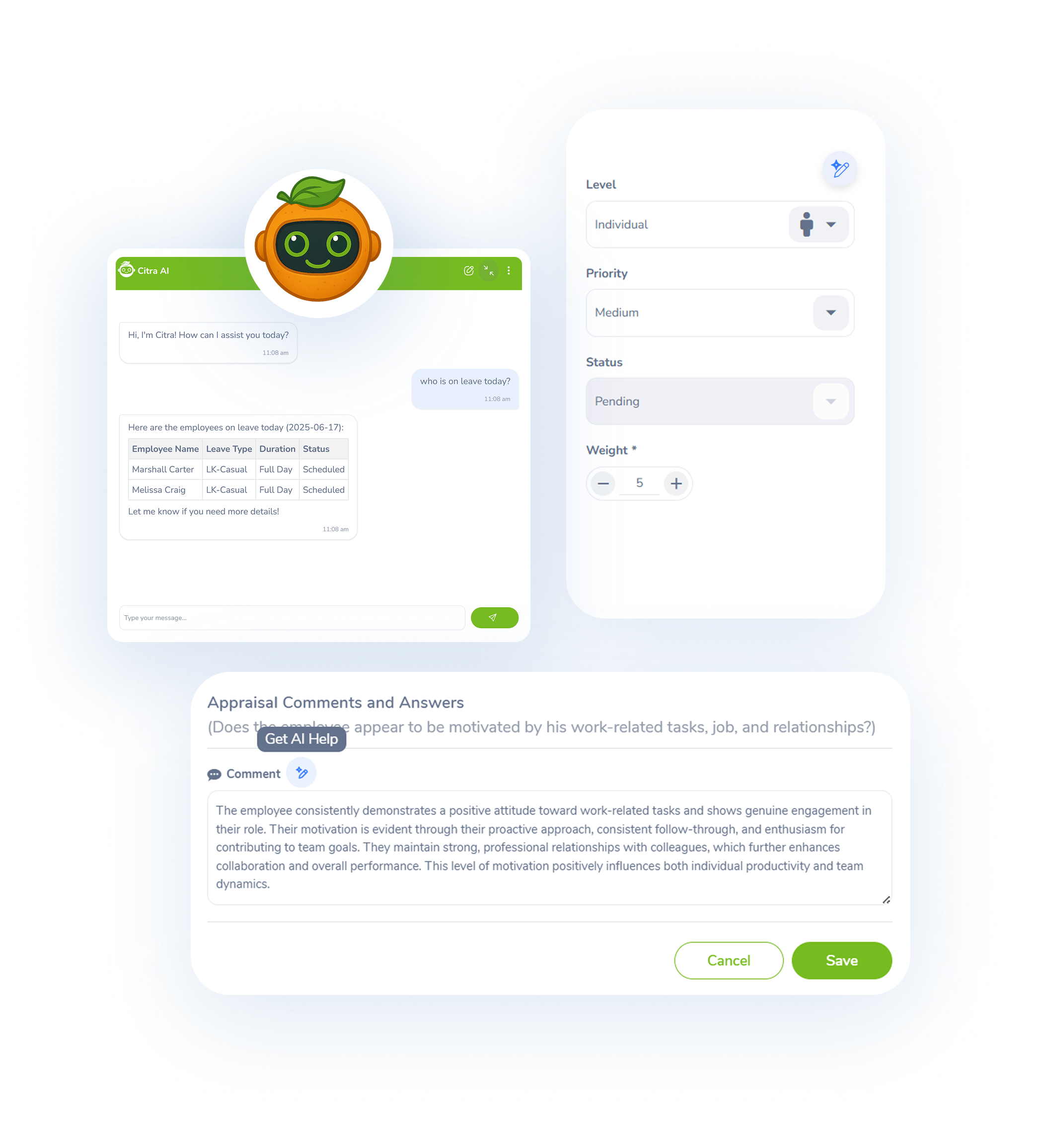 OrangeHRM AI Features